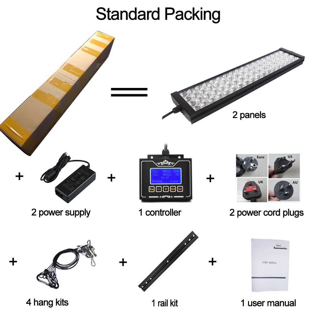 Программируемая Светодиодная лампа Водонепроницаемая светодиодная аквариумная