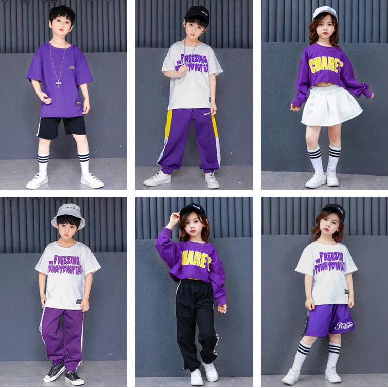 Новые Красивые костюмы для мальчиков и девочек в стиле хип хоп Джаз Осенняя