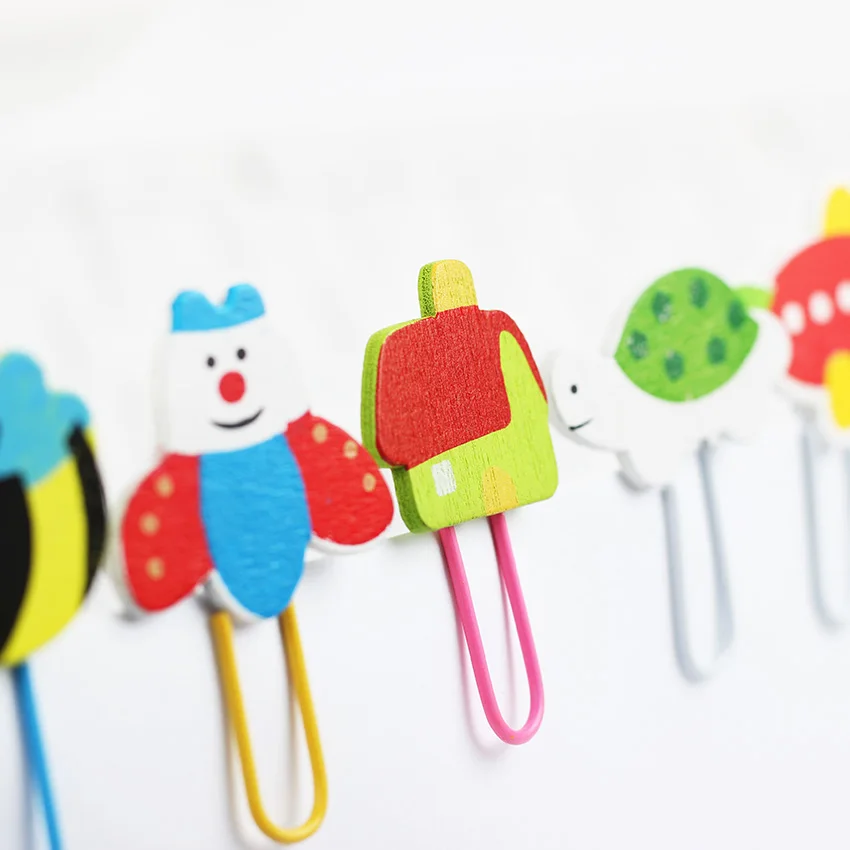 12 шт. детские деревянные зажимы|wooden clips|animal paperclipsclip cute |