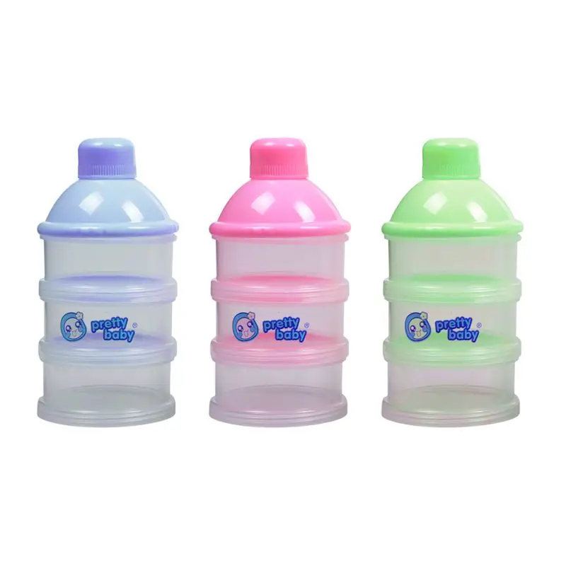 Портативная для кормления коробка молока с 3 ячейками хранения грудных детей