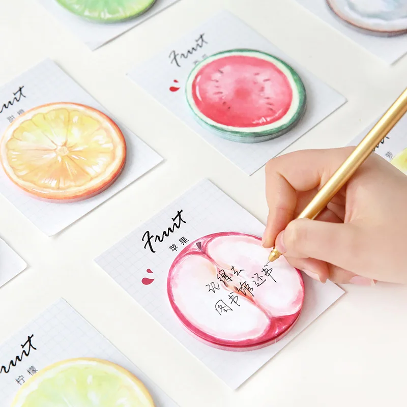 Лимон Ананас Фрукты наклейки блокнот бумага для заметок на клейкой основе