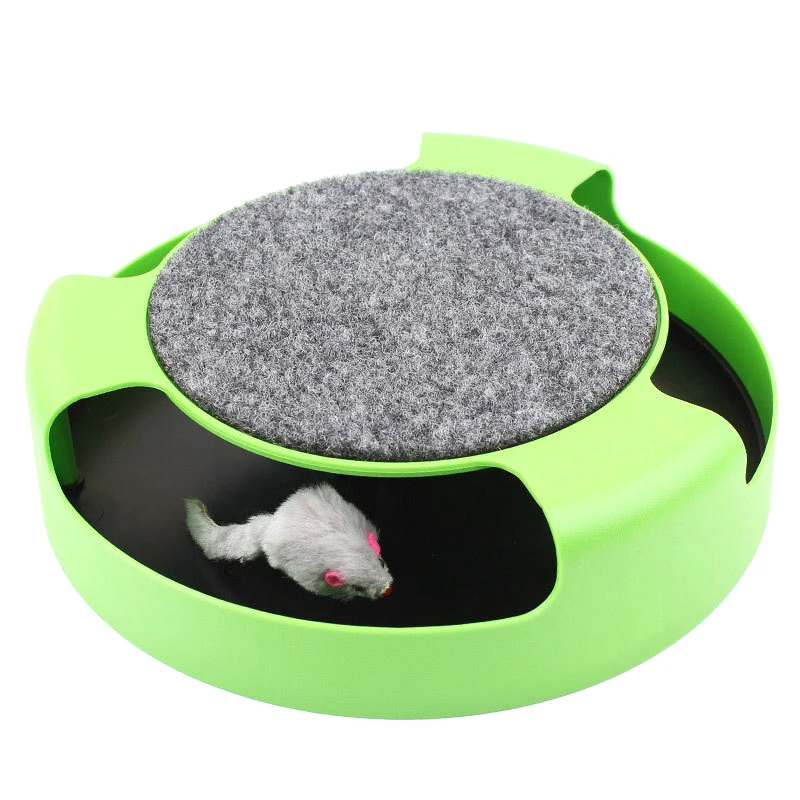 

1Pc Funny Pet Cat Toy Kitten Toys with Moving Mouse Inside Roped Faux Mouse Play Toys Interactive Cat Training Play Scratch Toys