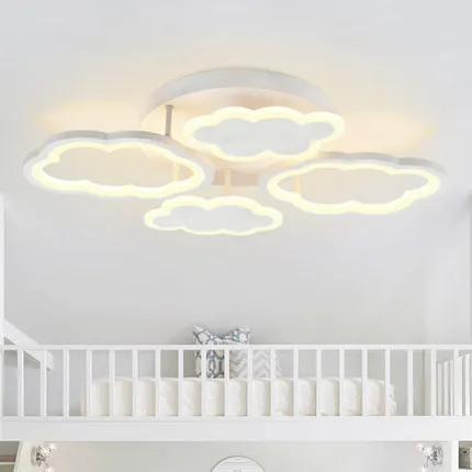 Новый Креативный светодиодный потолочный светильник с мультяшными облаками для