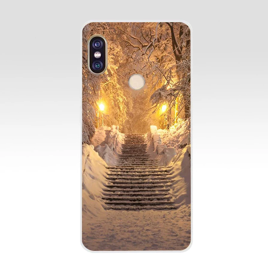 10 77SD Мягкий силиконовый чехол для телефона из ТПУ с новогодней елкой для xiaomi redmi 6 Pro 6A note 5 6 Pro mi 8 lite - Цвет: 10