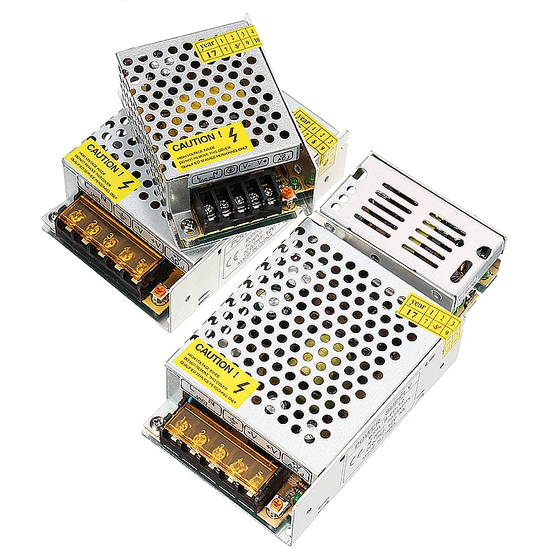 AC 110V-220V к DC 12V 1A 2A 3.2A 5A переключатель питания Драйвер для светодиодных лент