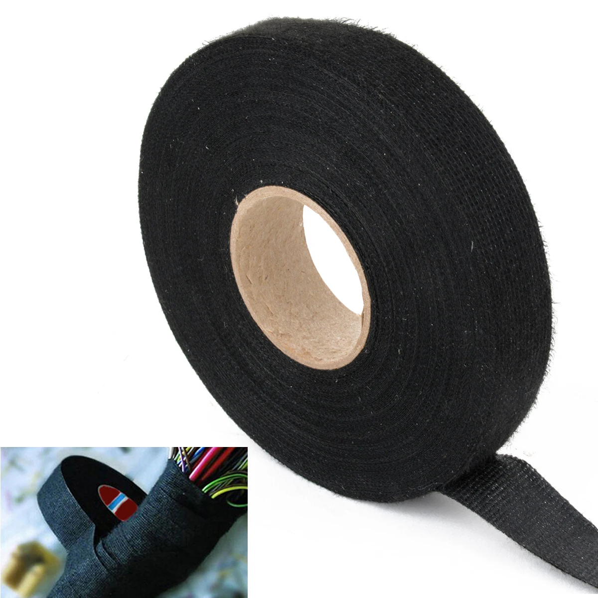 1 шт. сильная клейкая матерчатая тканевая лента проводка жесткая для кабеля