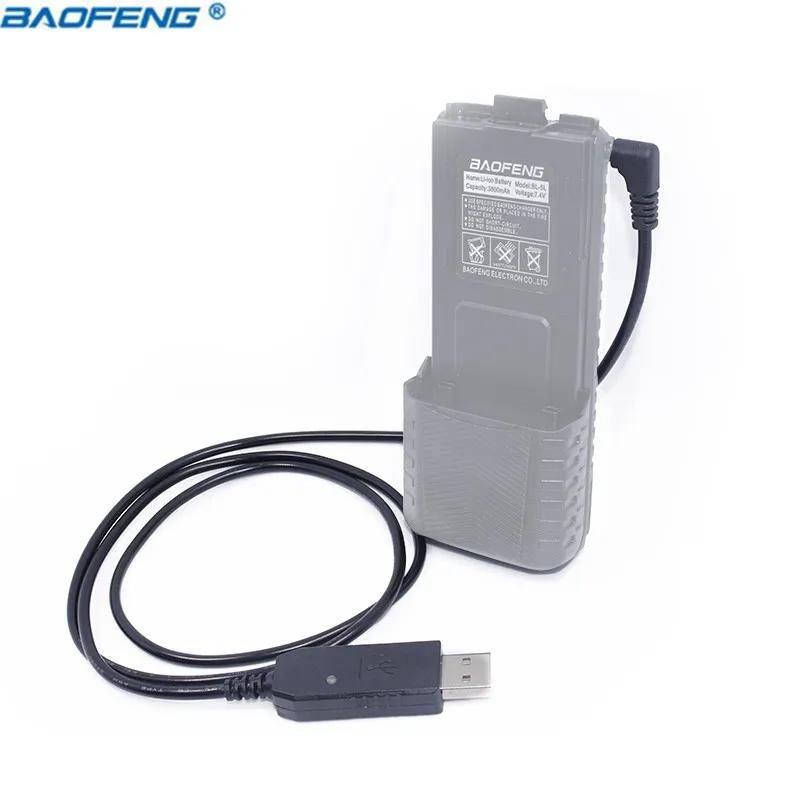 USB кабель для зарядного устройства Baofeng с индисветильник двухсторонней