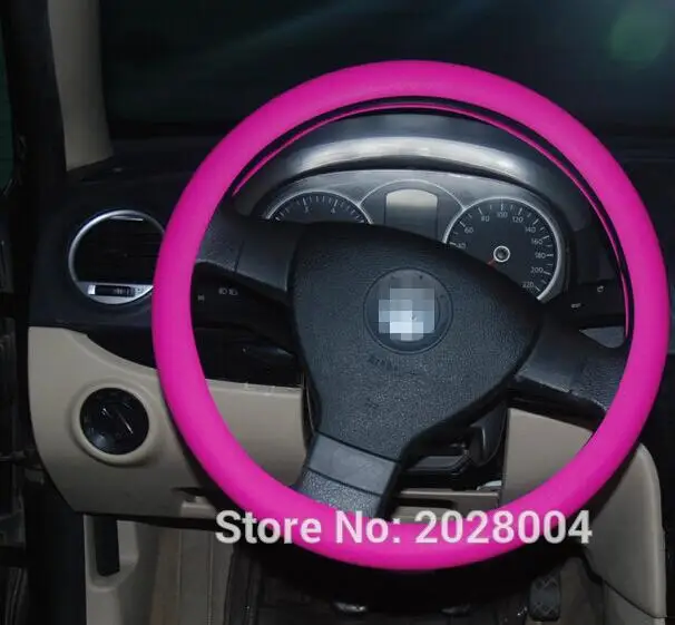 Силиконовый чехол рулевого колеса автомобиля для audi a3 a4 b6 ford focus 2 3 opel astra h volvo skoda