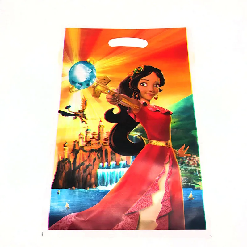 10pcs loot bags Elena the Avalor тематическая одноразовая посуда Elena тематическая скатерть Elena тематическая вечеринка на день рождения украшения - Цвет: 10pcs loot bags