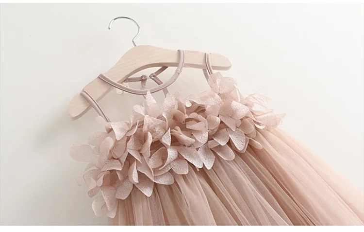 Vieeolove Girl Dress Flower Kids Clothing 2018 Summer Fashion Sleeveless Vest Lace Tutu Princess EE-393 | Детская одежда и обувь