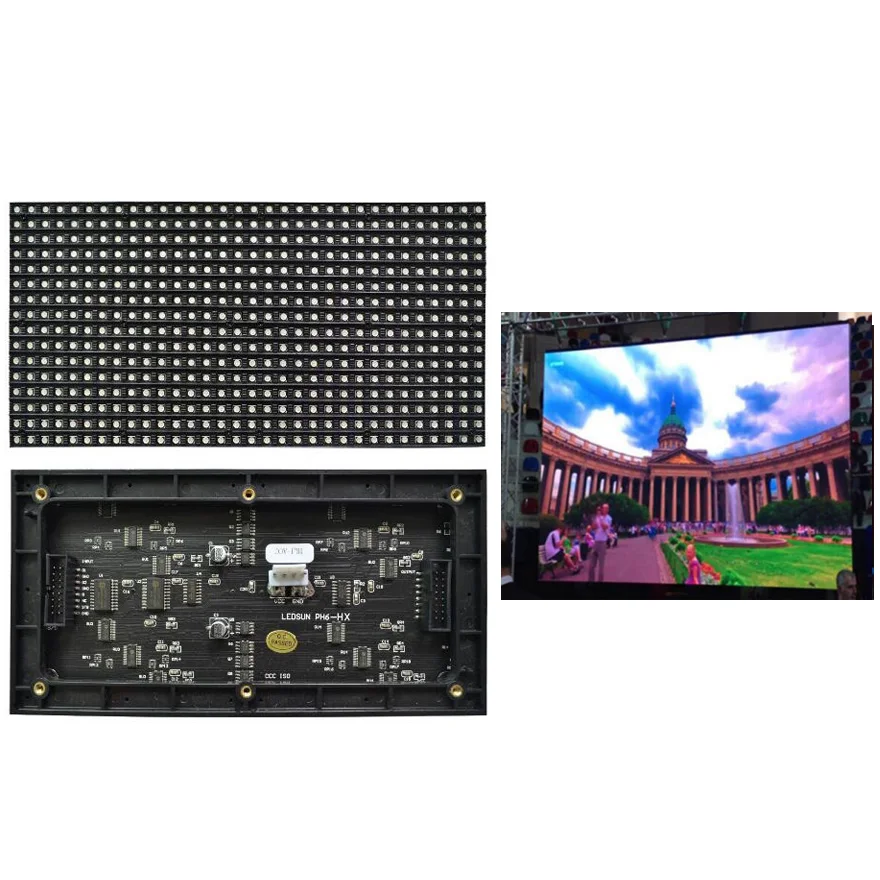 32x16 hd внутренний светодиодный модуль видео настенный P2.5 P3 P4 P5 P6 192x96 мм