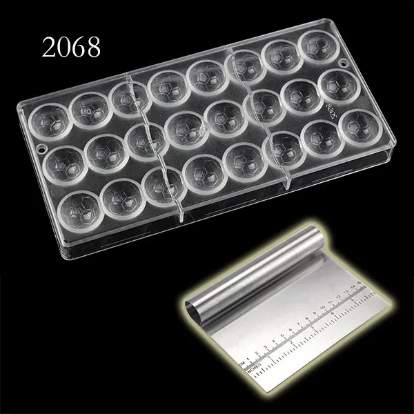 2068GD 3D яичный шар форма Пасхальный поликарбонатовый для шоколада плесень DIY выпечка Кондитерские инструменты сладкие конфеты форма для пудинга, желе - Цвет: 2068GD