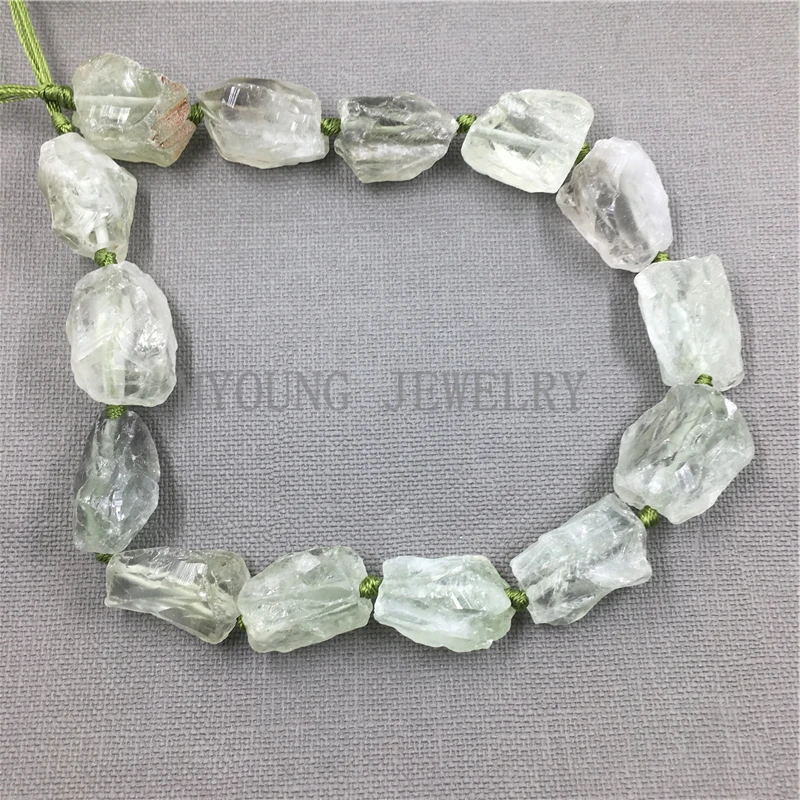 MY1091 высококачественный натуральный шероховатый сырой зеленый кристаллический