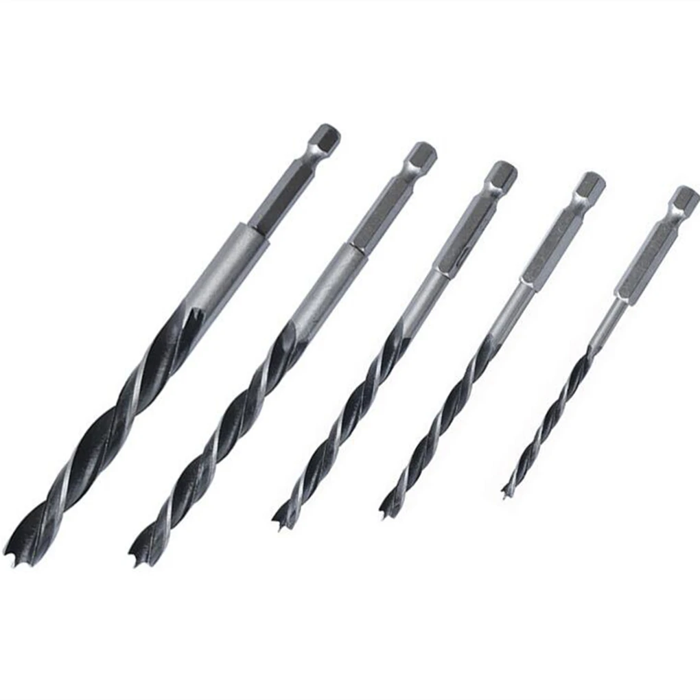 Сверло для деревообработки шестигранная ручка 1/4 дюйма 3 точки 4/5/6/8/10 мм