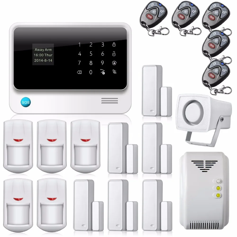 YoBang Security 2 4G сенсорный экран беспроводной Wi-Fi GSM GPRS Сигнализация домашняя система