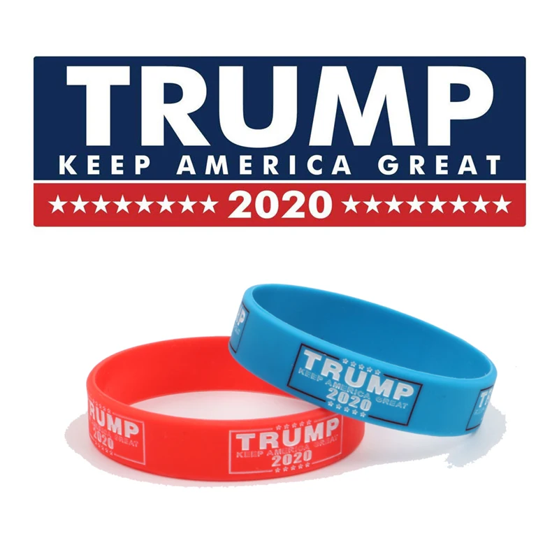 Силиконовые браслеты Keep America Great 2020 Вдохновляющие мотирующие унисекс подарки для