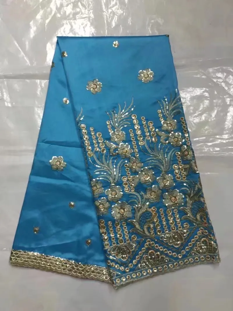 Особенный дизайн золотые блестки георгианская кружевная ткань высокое качество