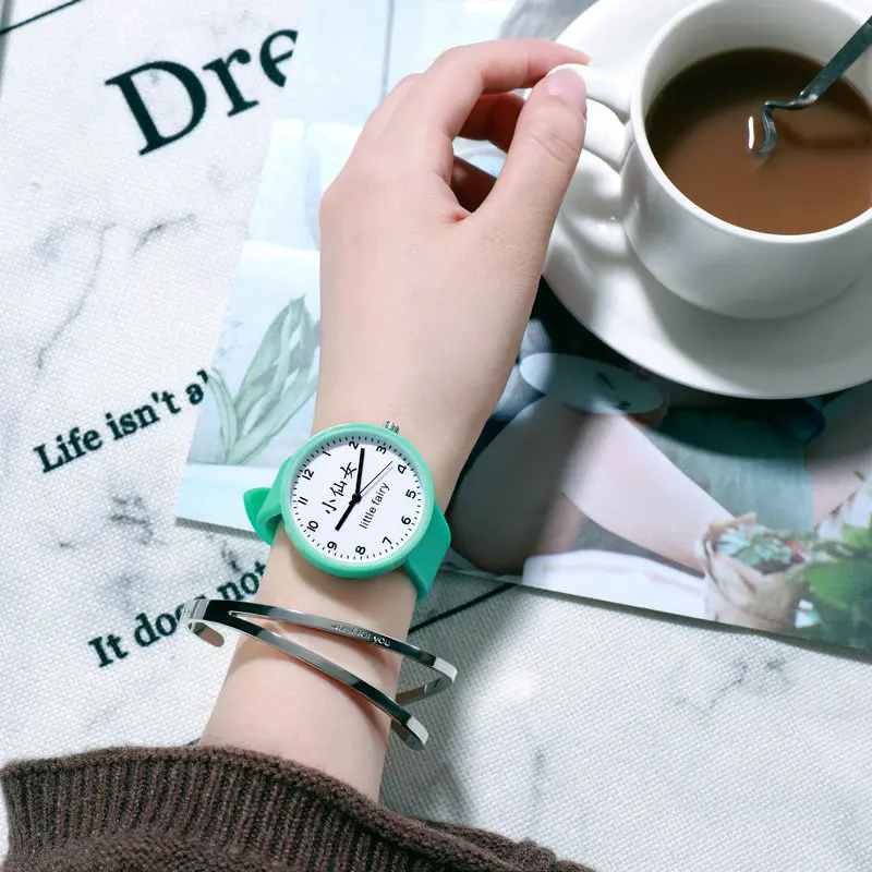 Силиконовые часы для детей-подростков милые детские в подарок маленькие
