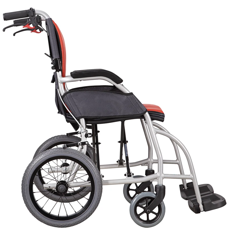 folding Aluminum Alloy Wheelchair Km-2500 Ultra Lightweight Portable Disabled Old Man Walking |