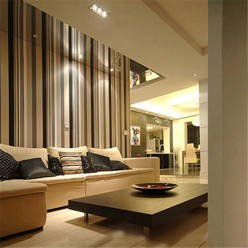 Простой современный черно белый серый фон из нетканого материала для спальни с