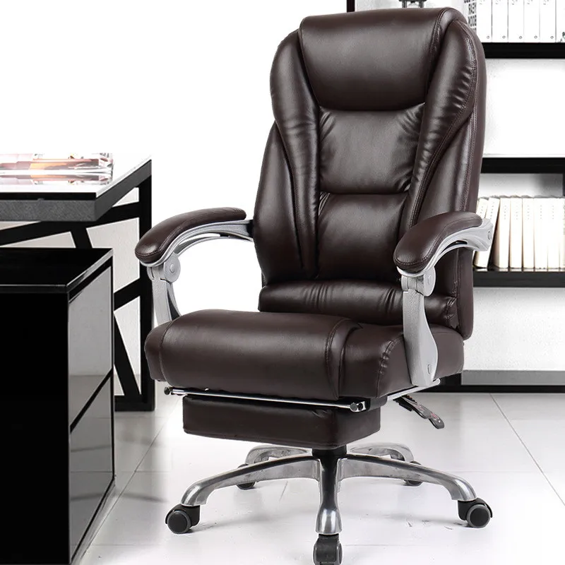 Роскошное и удобное офисное компьютерное кресло эргономичное лежащее Boss
