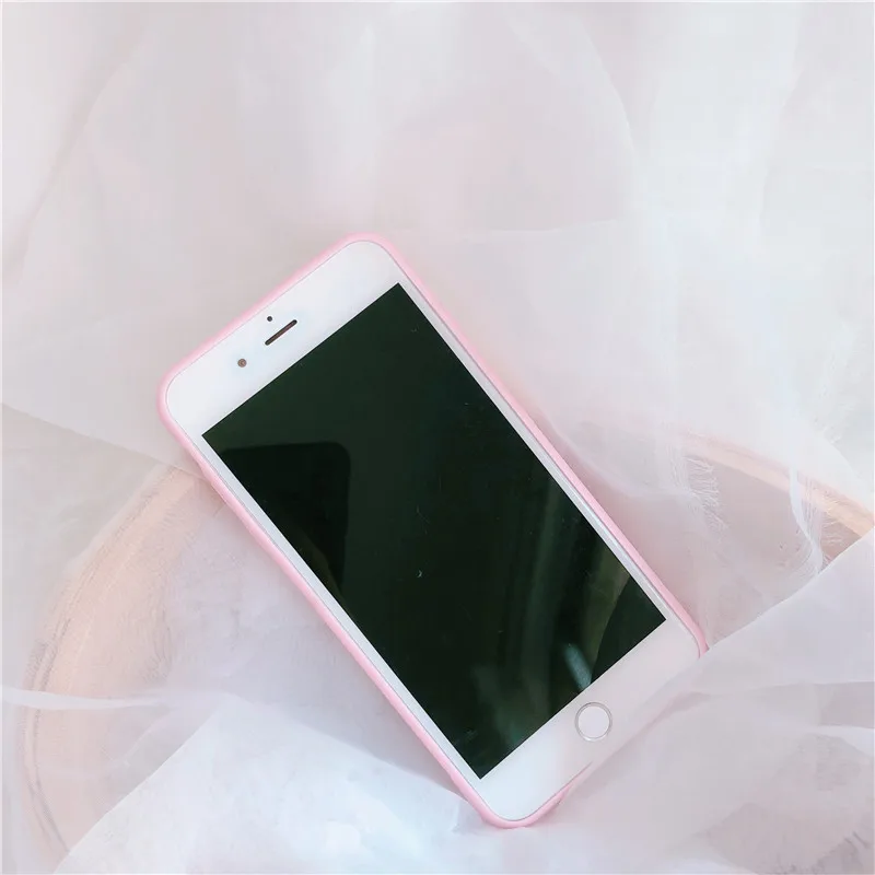 Kawaii японский клубничный чехол для телефона с надписью iPhone 6 Puls 6S 7 8 X XS MAX XR