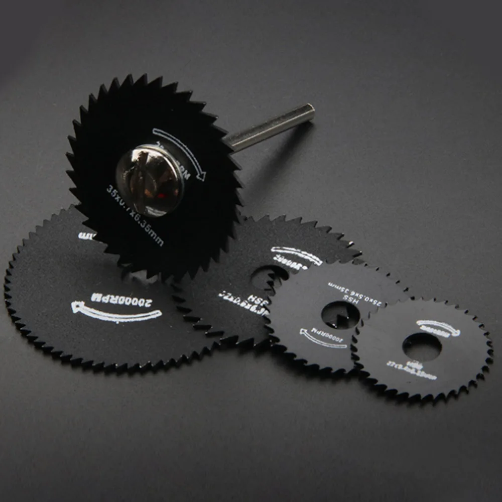 

6pcs/set Metal HSS Circular Saw Blade High Speed Steel Woodworking Cutting Discs For Dremel Rotary Tool