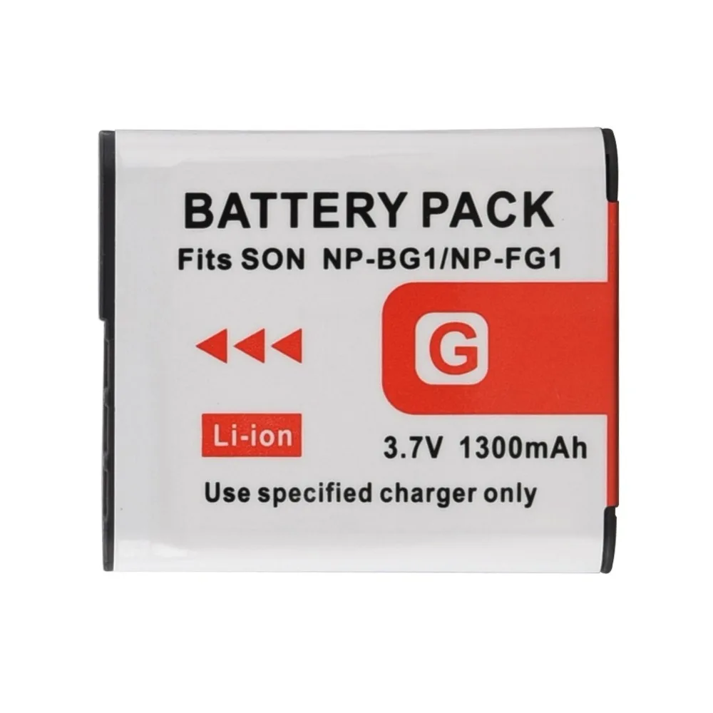 

1PCS 3.7V 1300mAh NP-BG1 NP-FG1 Replacement Digital Camera Battery for Sony DSC-H3 DSC-W55 NP-BG1 NP-FG1 Battery Li-ion Batteria