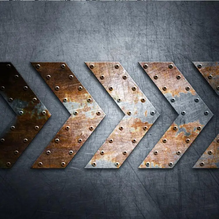 Пользовательские металлические фоновые стрелы индивидуальные обои papel де parede