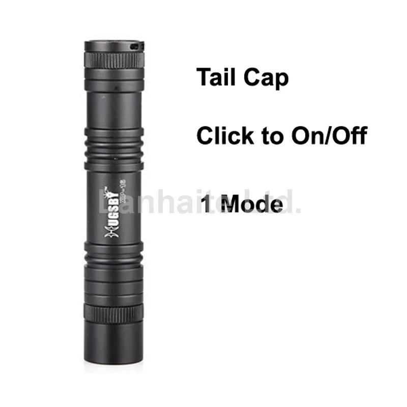 Hugsby XP-16 Cree XP-E R3 300 люмен 1-режимный светодиодный фонарик черный (1x18650) | Освещение