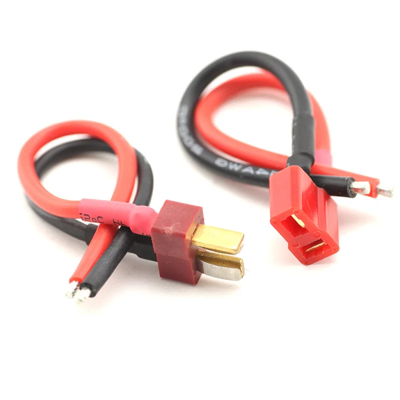 Т образный Штекерный разъем папа с корпусом 10 см 20 силиконовый провод 14AWG 16AWG 20AWG