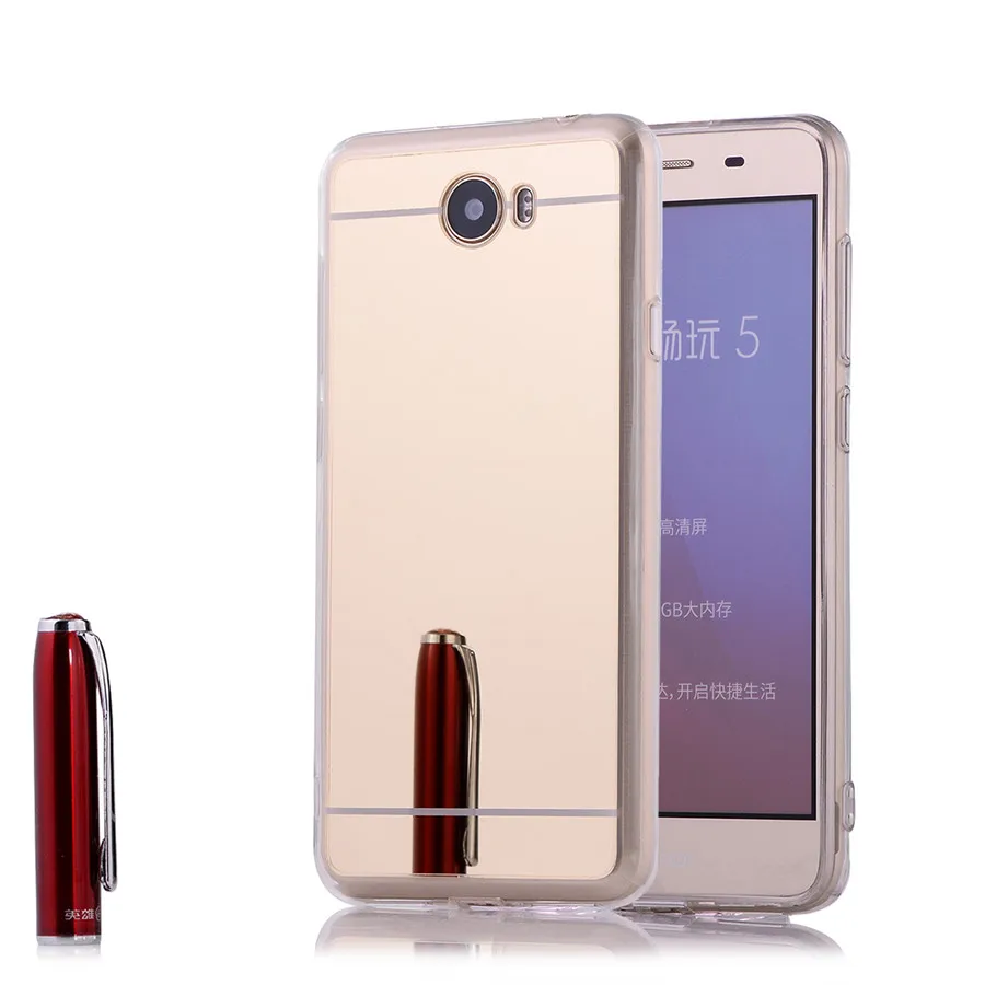 Для huawei Honor 5A чехол с зеркальным покрытием чехол для huawei Honor 5A чехол LYO-L21 Русская версия роскошный силиконовый защитный чехол