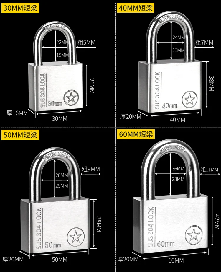 Водонепроницаемый Rustproof латунь Большой Пароль замок склад шкаф двери замки из меди и нержавеющей стали открытый забор замок