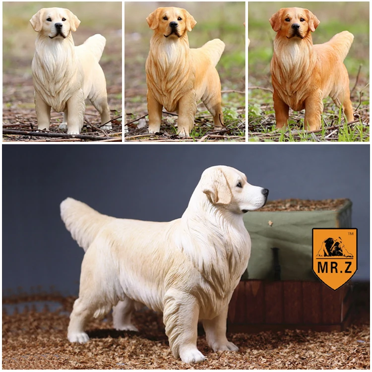 Золотистые волосы собака Модель высокого класса для дома шкафа телевизора