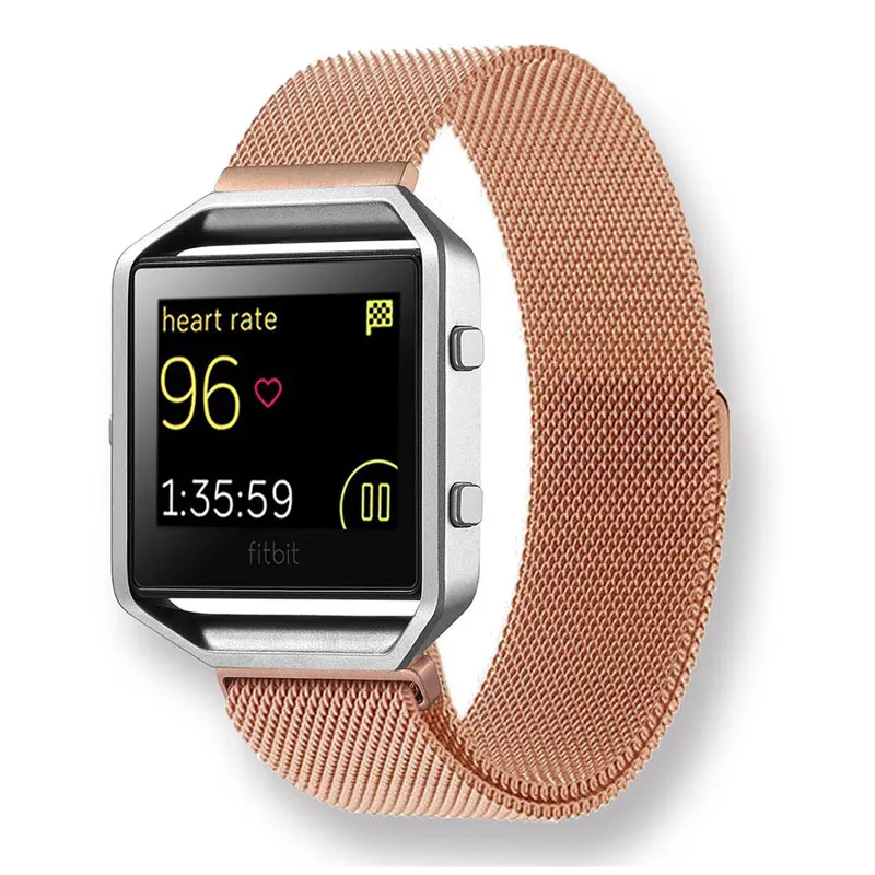 Ремешок для часов Fitbit Blaze 23 мм модный серебристый черный золотой розово ремешок