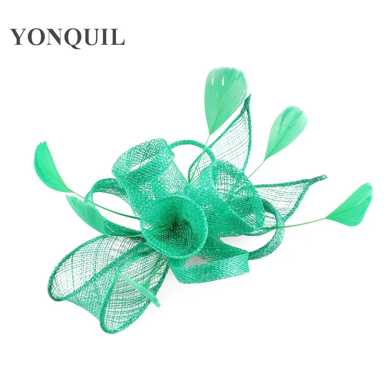 Женская винтажная шляпка-Вуалетка Sinamay цвета шампанского головные уборы модные