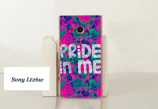 Жесткий Пластик телефон назад В виде ракушки чехол для Sony Xperia Acro S LT26w розы Сова Cat