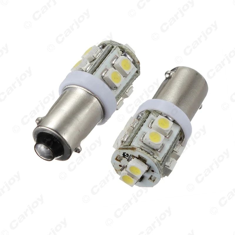 LEEWA 5 шт. BA9S T4W W5W 1210/3528 10SMD интерьерная автомобильная светодиодная лампа номерного