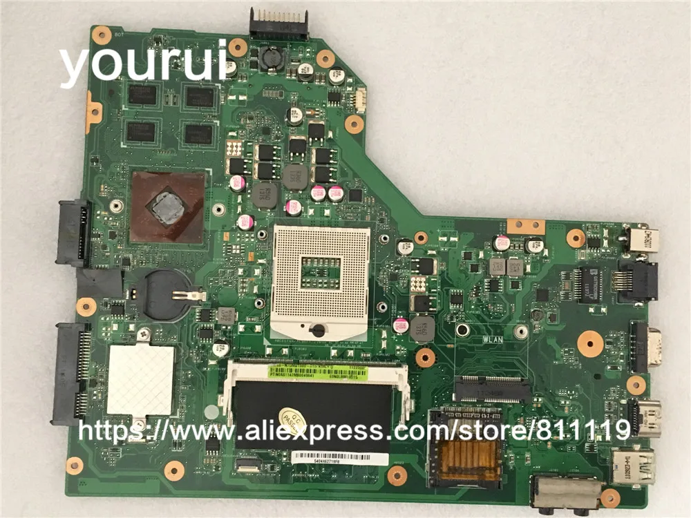 Оригинальная материнская плата yourui для ASUS K54LY USB3.0 1 ГБ HM65 216 0809000 X54HR K54HR X54H x54hy