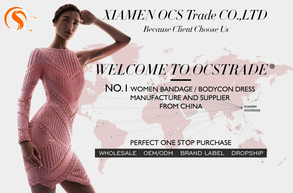 Ocstrade модная одежда для женщин сексуальное красное Бандажное платье бодикон Vestidos Высокое качество HL Бандажное платье из вискозы