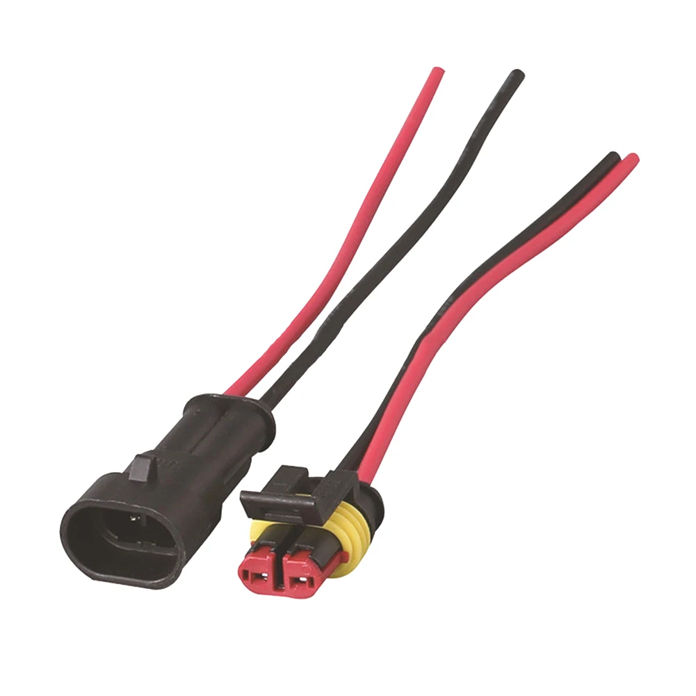 2pin Way Car Jack Plug Waterproof Marine Kit With Wire AWG Electrical Connector Male Female Cable | Автомобили и мотоциклы