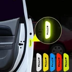 4 шт., флуоресцентные автомобильные Светоотражающие Полоски, предупреждающие наклейки для Hyundai solaris, accent i30, ix35, i20, elantra, santa fe, tucson, getz