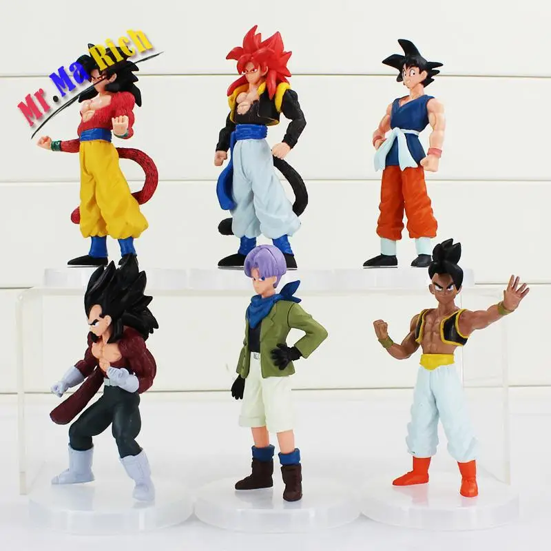6pcs/lot Ball Z Figurines Son Goku Dragon Gogeta Super Saiyan Collection Toy | Игрушки и хобби