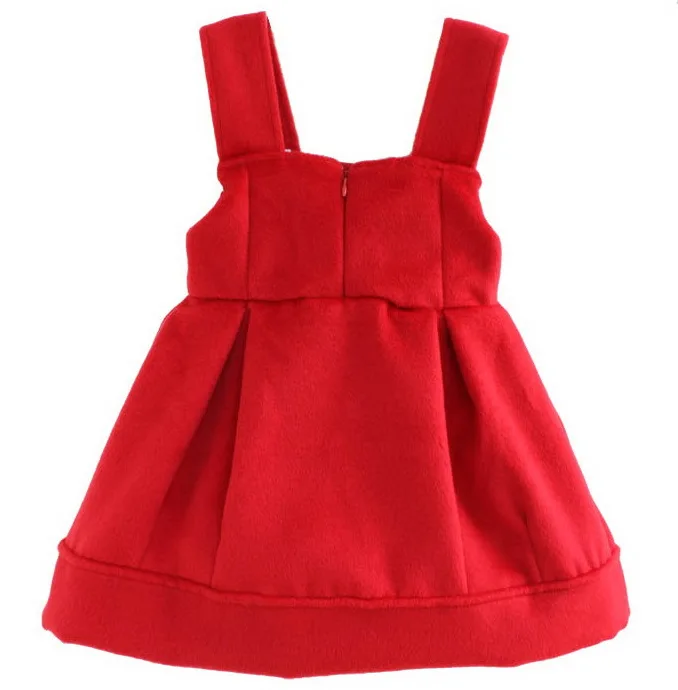 2019 Fashion Style Girls Winter Dresses Red Color Dress Jumper Cotton Vestidos For 1 2 3 4 6 8 Years Old Girl Clothing RKD185001 | Детская