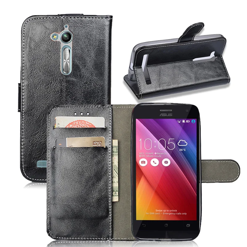 Брендовый чехол J & R для Asus Zenfone Go ZB500KL кожаный бумажник откидная крышка ZB500kl 5 0