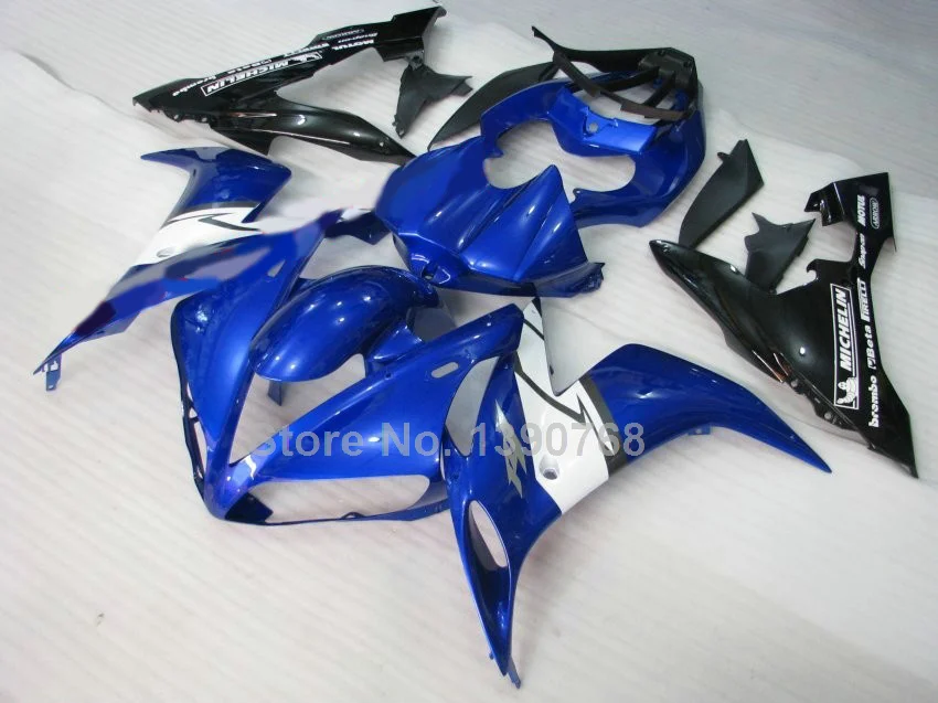 100% подходит инъекции Обтекатели для Yamaha YZF R1 2004 2005 2006 цвет синий черный Большие