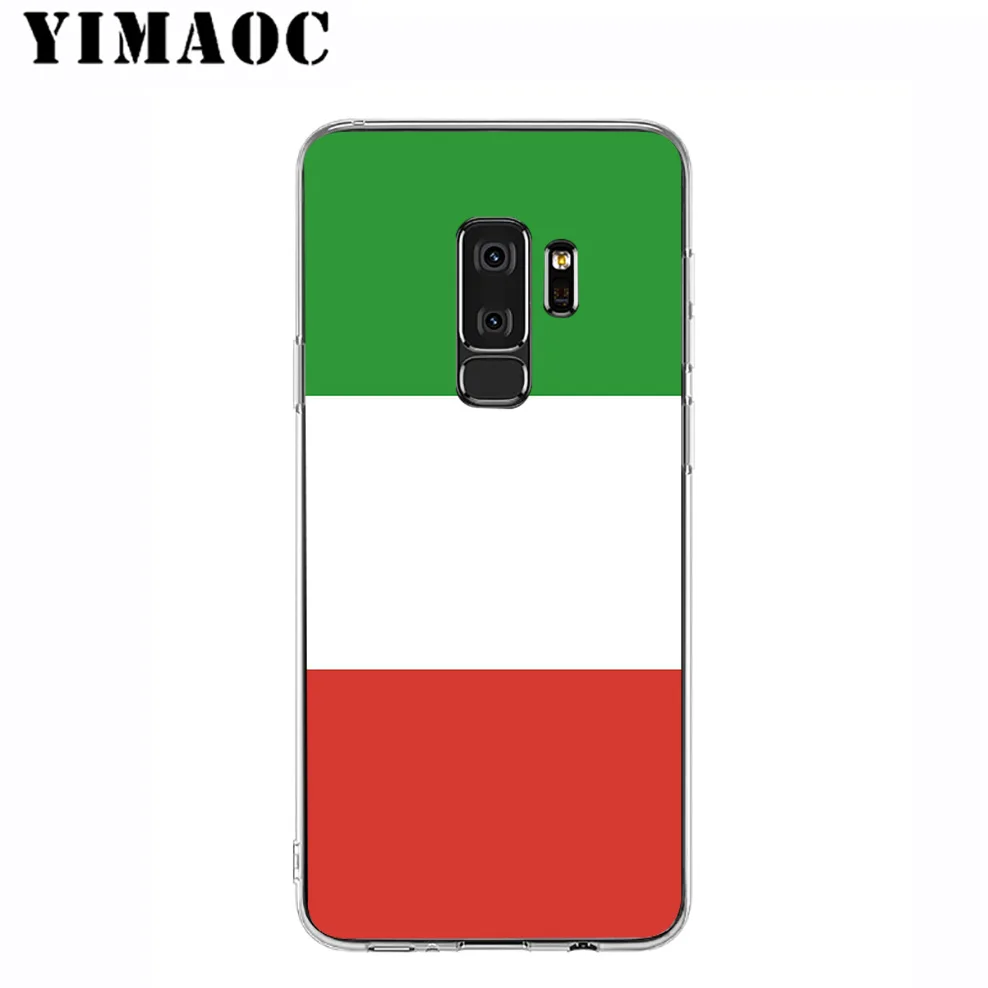 Yimaoc с флагом Италии арт Мягкий силиконовый чехол для телефона samsung Galaxy A5 A6 плюс A7 A8