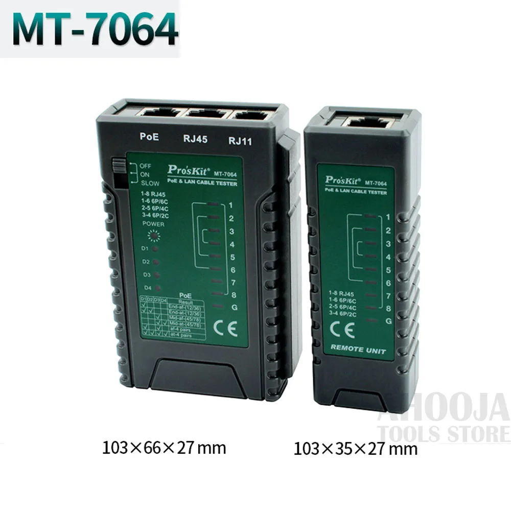 Po'sKit MT-7064 Многофункциональный POE и LAN кабель тестовый er сетевой измеритель линии видеонаблюдения сетевой линии тестовые инструменты