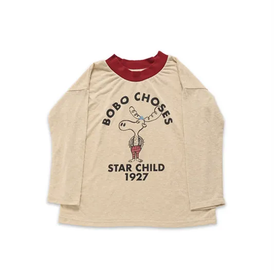 t shirt Осень, новые брендовые Детские футболки с длинными рукавами Толстовка со звездочками с геометрическим рисунком черепа для мальчиков, топы для маленьких девочек, халат в стиле ниндзя, одежда От 1 до 10 лет - Цвет: t shirt