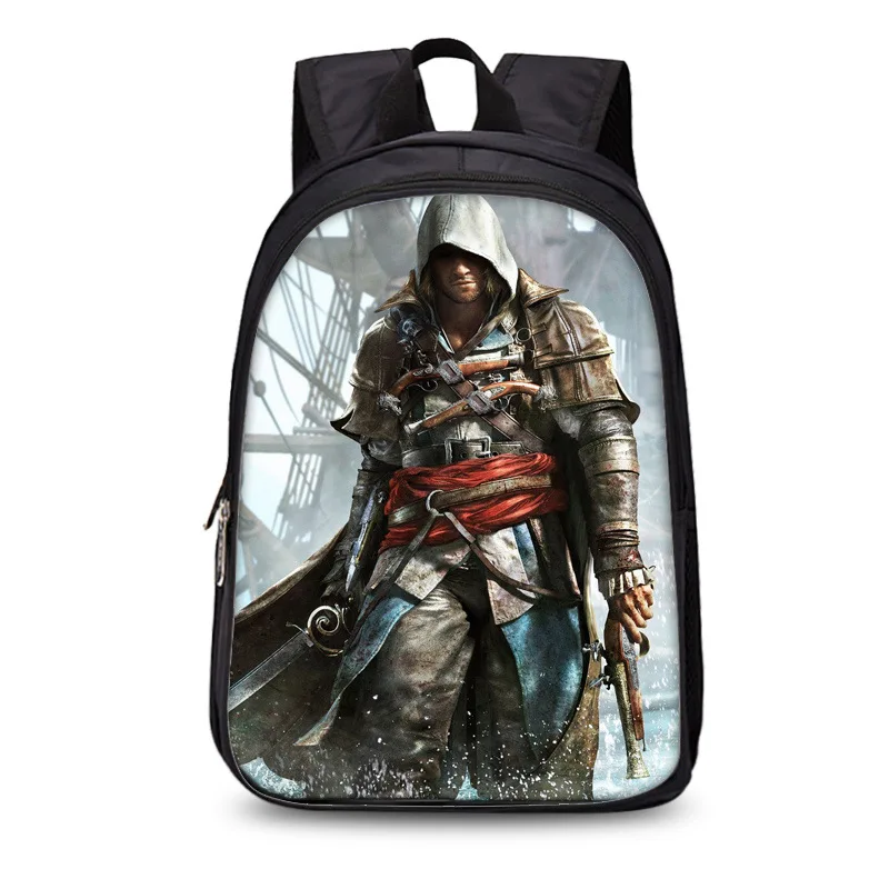 Assassins Creed l Рюкзак черный студенческий рюкзак для мальчиков и девочек подростковый рюкзак для путешествий рюкзак для ноутбука